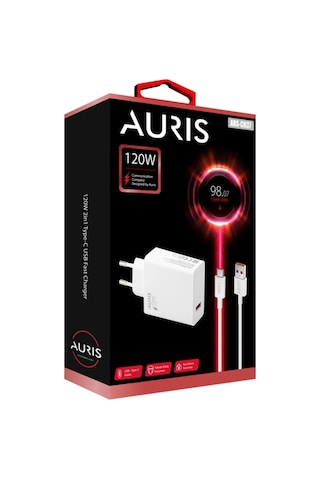 Auris ARS-CH37 120 W Usb To Type-c Kablolu Hızlı Şarj Cihazı