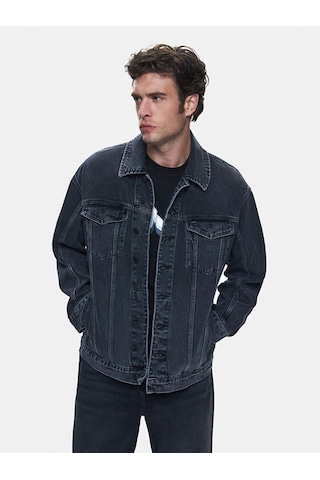 Ltb Andreas Oversıze Jean Ceket 010096102216047 55799 Koyu Gri
