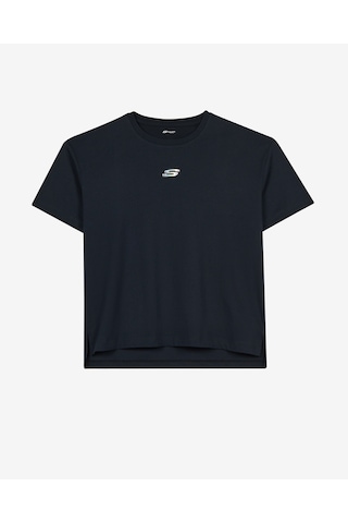 Skechers W Short Sleeve Graphic T-shirt Kadın Siyah S2620155-3817