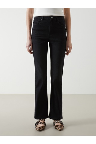 Lcw Jeans Siyah Mars Flare Kadın Jean Pantolon