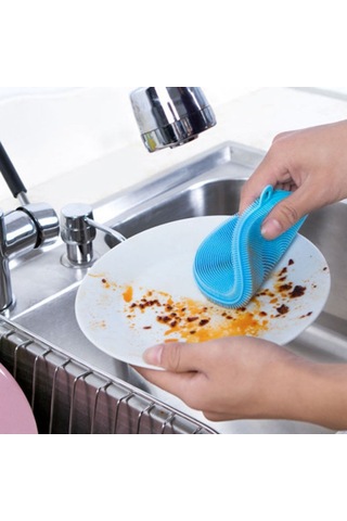 Zmc Bilişim 2'li Kir Tutmaz Tırtıklı Yüzey Bulaşık Yıkama Pedi