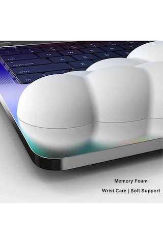 Cbtx Bellek Köpük Fare Bilek Dinlenme Pedi Sevimli Bulut Şekli Bilek Desteği Pedi - Beyaz