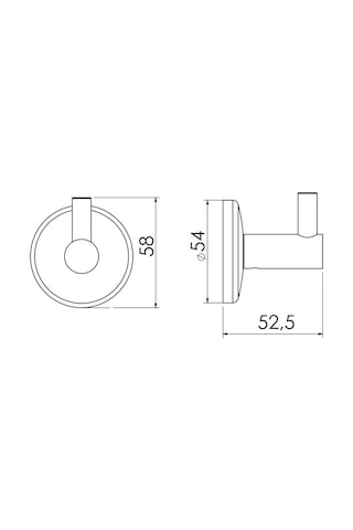 Serel Banyo Bianca Askılık Tekli / Banyo Askısı 140102009 E.C.A Krom