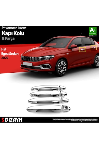 Fiat Egea Sd Krom Kapı Kolu 8 Prç. 2020 Üzeri