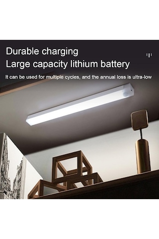 Novahub 2022 Beyaz Şarj Edilebilir İnsan Zekası Algılama Led Gece Lambası, 20cm 2pcs, Dolap Ve Koridor Işığı Beyaz