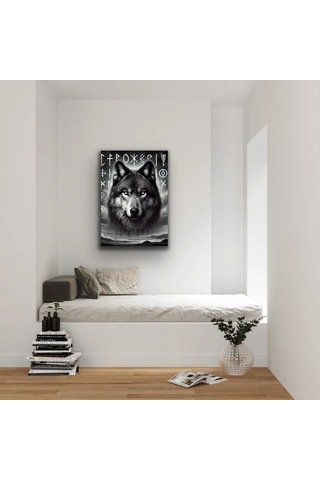 Asil Kurt Kanvas Tablo 70x100cm Çok Renkli