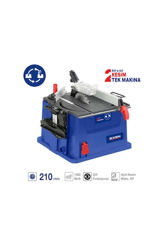 Exen Epr 3210 Df Elektrikli Çift Fonksiyonlu Gönye Kesme Makinası 210mm