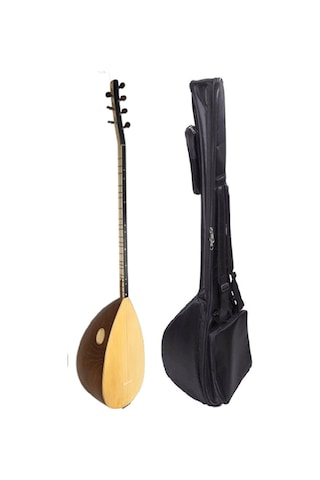 Piarro Profesyonel Uzun Sap El Oyması Dut Ağacı Bağlama 43 Tekne Mat Cila