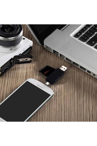 Micro Usb Telefon Adaptörü Micro Sd/sd Kart/usb Okuyucu