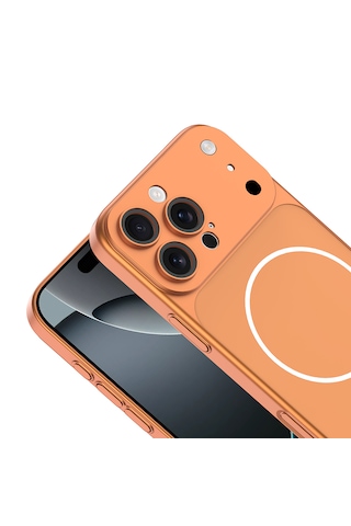 Apple Uyumlu iPhone 14 Pro Max Kılıf 17 Pro Max Görünümlü Kılıf M-safe Şarj Özellikli Premium Pürüzsüz Şık Kapak Lacivert