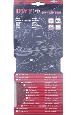 Dwt Sp-240slm Dikdörtgen Delikli Zımpara Kağıdı 115 x 280 MM 240 Kum