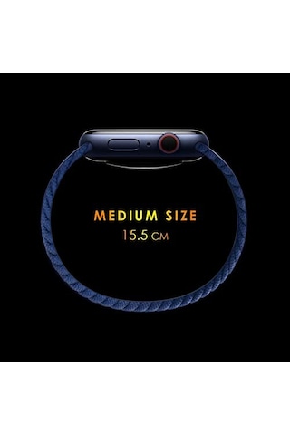 Garmin Vivoactive 5 İçin Kordon, Medium Size, 155mm Braided Solo Loop Band Vivoactive 5 İle Uyumlu Kordon - Kırmız