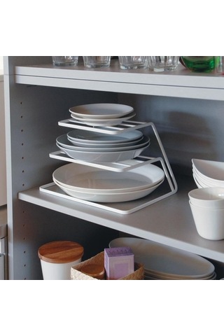 Dancemonkey Üç Katmanlı Mutfak Bulaşık Saklama Raf Dolabı - Pratik Depolama Çok Renkli