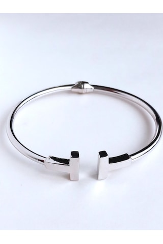 Keskin Gümüş Tasarım Kadın Kelepçe Bileklik