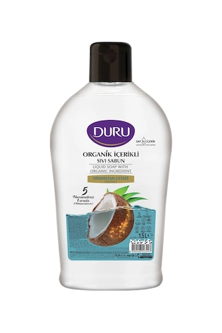 Duru Organik İçerikli Hindistan Cevizi Sıvı Sabun 1500 ML