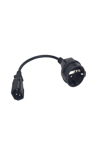 Primex Px-c14 Schuko, 0.35 Metre 1.5mm Ups/psu Schuko Çevirici Kablo, Ups Priz Çevirici 1.5mm Kalın Kablo, Kısa Schuko Kablo