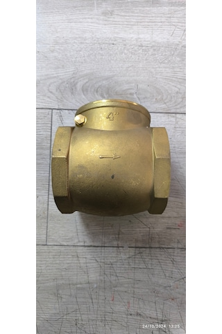 4'' Sarı Pirinç Çalpara Çekvalf Temiz Su