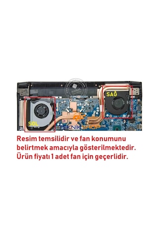 Clevo, Monster 6-31-n5502-102-1, Dfs551205wq0t Fan 1 Adet