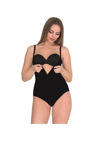 Form Time Bayan Agraflı Askılı Göğüs Altı Slip Body Korse 9105 001