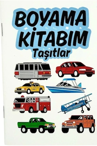 Taşıtlar Temalı Boyama Kitabı 210x145 Mm
