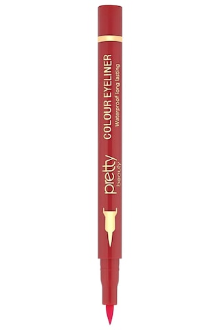 Pretty Beauty Renkli Eyeliner Kalın Uç Pembe