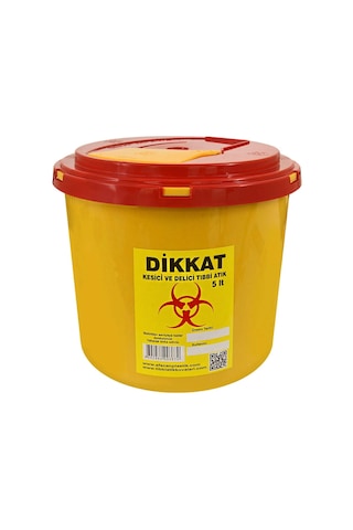 Bilal Kağıtçılık Sk006595 Tıbbi Atık Kutusu 5 Lt Çok Renkli