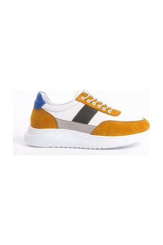 Mubiano Hakiki Deri Erkek Spor Ayakkabı & Sneaker Camel/beyaz -mbknt-cmlb Camel/beyaz