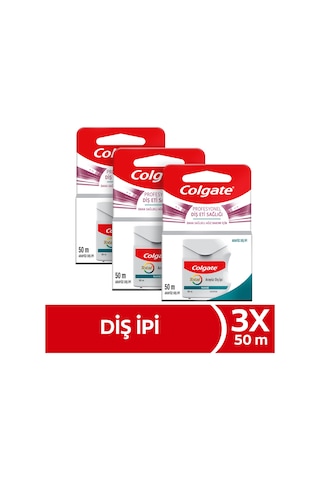 Colgate Total Profesyonel Diş Eti Sağlığı Arayüz Diş İpi 3 x 50 ML