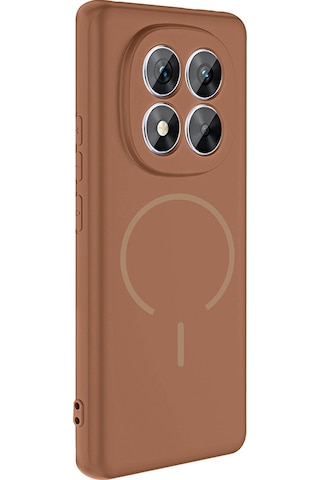 Redmi Note 14 Pro 4g Kılıf M-safe Şarj Özellikli Mkst Meta Kapak - Titanyum-gri Gri