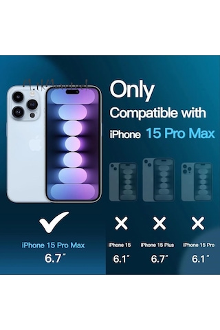 Apple iPhone 15 Pro Uyumlu max Seramik Nano Kırılmaz Ekran Koruyucu - Anti Static Özellikli