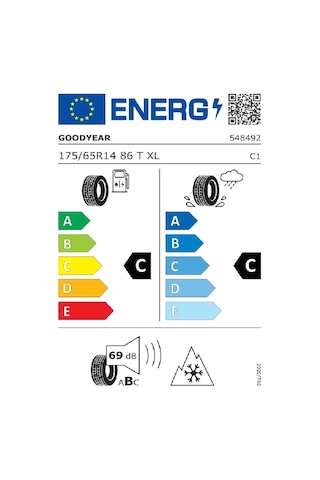 Goodyear 175/65R14 86T Xl Ultragrip 9 M+S 3Pmsf Kış Lastiği 2019