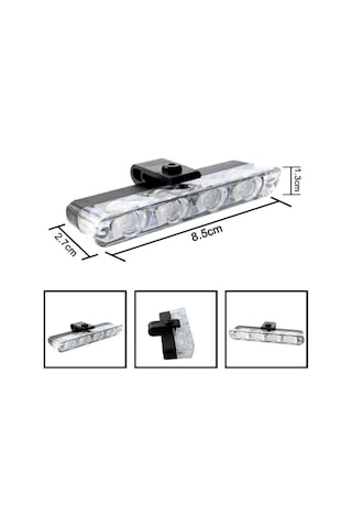 Araç İçi Çakar Led Seti Kumandalı 4 Parça 12v Turuncu İkaz Lambası