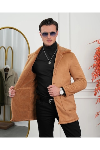 Modefendi Torba Cep Full Kürklü Nubuk Mont Taba