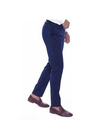 Düz Slim Fit Lacivert Erkek Kumaş Pantolon - Wessi Siyah