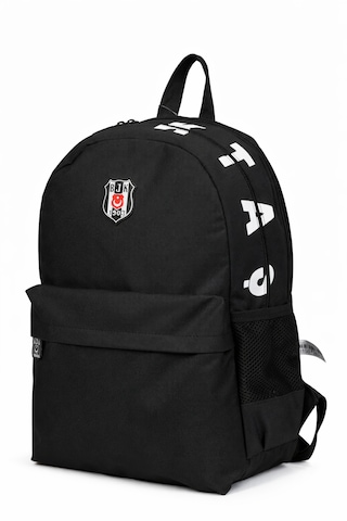 Beşiktaş Lisanslı 3 Bölmeli Sırt Çantası - Laptop Gözlü Su İtici Baskı Detaylı Okul Çantası Siyah