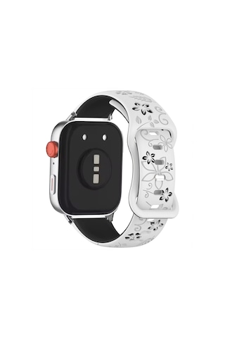Redmi Watch 5 Active Redmi 5 Lite İle Uyumlu Floraflex Çiçek Desenli Silikon Kordon