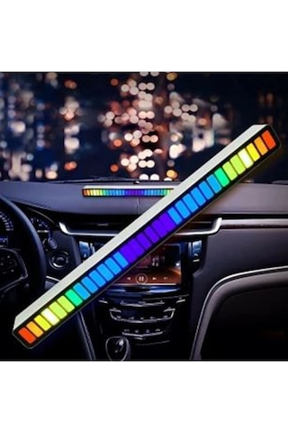 Rgb Sese Duyarlı Müzik Ses Ritim Işığı Taşınabilir Ev-araba-masaüstü Ekolayzer Led Çubuk Lamba