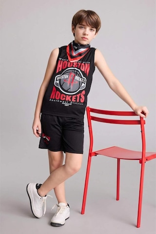 Defacto Nba Houston Rockets Regular Fıt Şort Erkek Çocuk H2920a826hsbk81 Siyah-bk81
