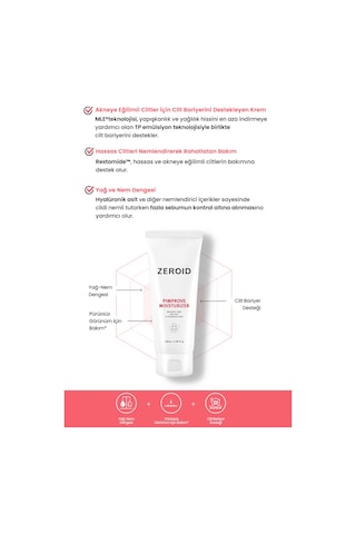 Akneye Eğilimli Ciltler İçin Yağ-nem Dengesi Sunan Jel Krem Zeroıd Pimprove Moisturizer