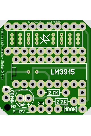Vu Metre Devresi 10 Ledli Vu-Meter - Lm3915