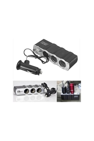 Tiger Marketing 3 Port + 1 Usb Oto Araç Çakmaklık Çoğaltıcı ..