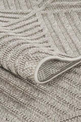 Mariesse Home Naturel Bukleli Yumuşak Dokulu Iskandinav Yolluk Dokuma Halı Oturma Odası Mutfak Halısı Koridor Doha Yolluk 609 Gri