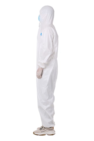 Skycity Tek Kullandırımlık Tpu Filmi Tam Gövde Koruyucu İzolasyon Üniformu - Antibakteriyel, Epidemik Koruma, Da-502 Modeli Xl175