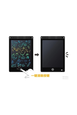 20 Inc Renkli Lcd Grafik Dijital Kalemli Çizim Tableti Yazı Tahta Not Yazma Eğitim Tableti Siyah Çok Renkli