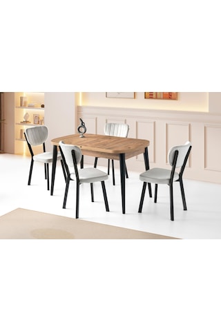 Venüs Star Mdf Mutfak Masa Sandalye Takımı 80x130