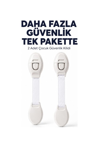 2 Adet Güçlü Yapışkanlı Çocuk Güvenlik Kilidi - Lisinya