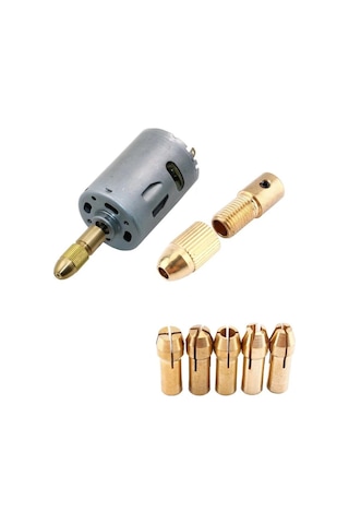 Otomatik Mandrel Motor Mandren Chuck Üniversal Mil Penset Okul