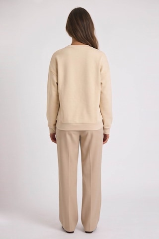 Fashion Friends Taşlı Bej Kadın Sweatshirt 26k0228k1