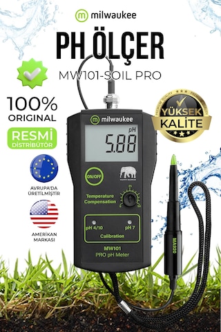 Milwaukee Mw101-soıl Toprak Ph Metre Tarım Ve Bahçecilik İçin Toprak Ph Ölçüm Cihazı