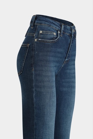 Açelyaokcu High Waist Flare Leg Full Length Stretch Jean Mavi